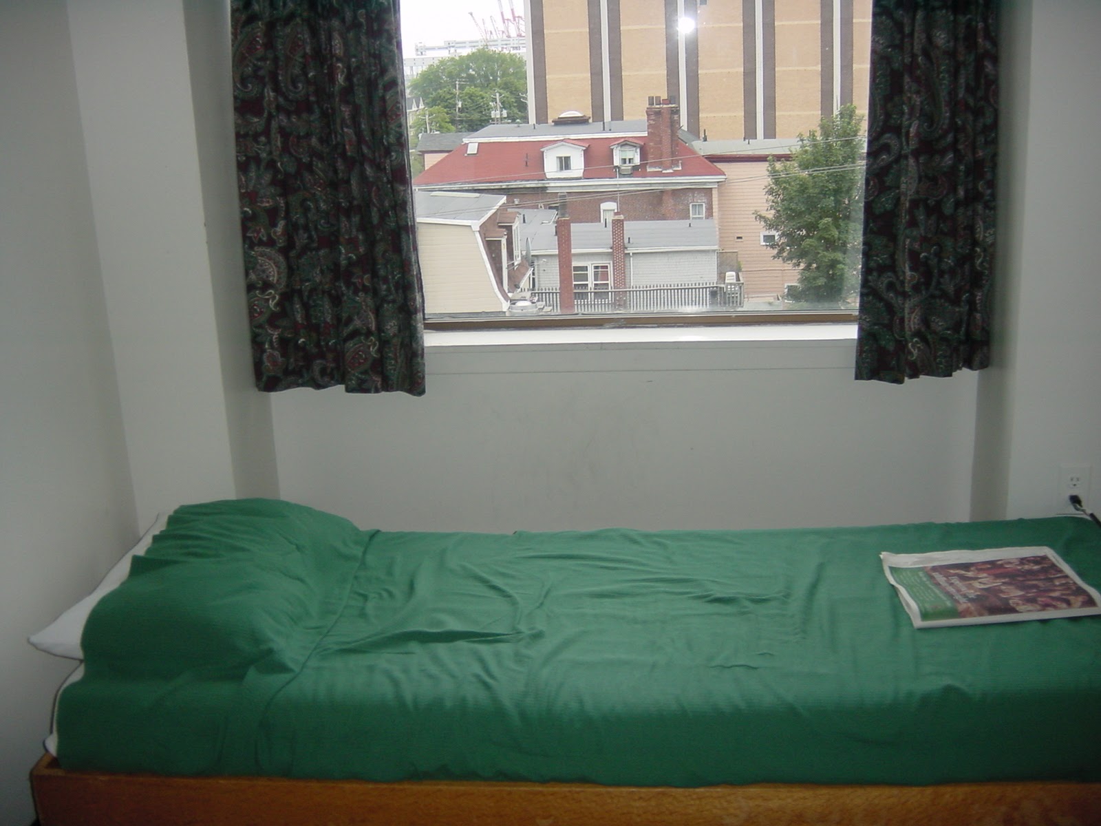 My dorm window at Dalhousie. Halifax, NS