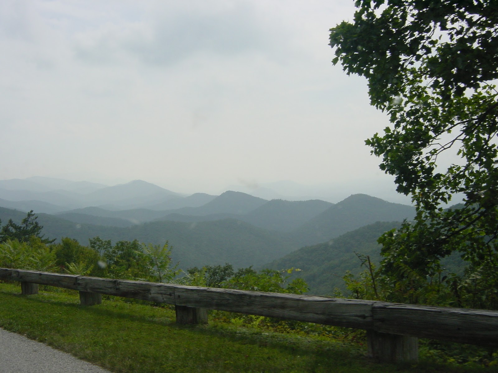 Hazy Day. Blue Ridge Parkway