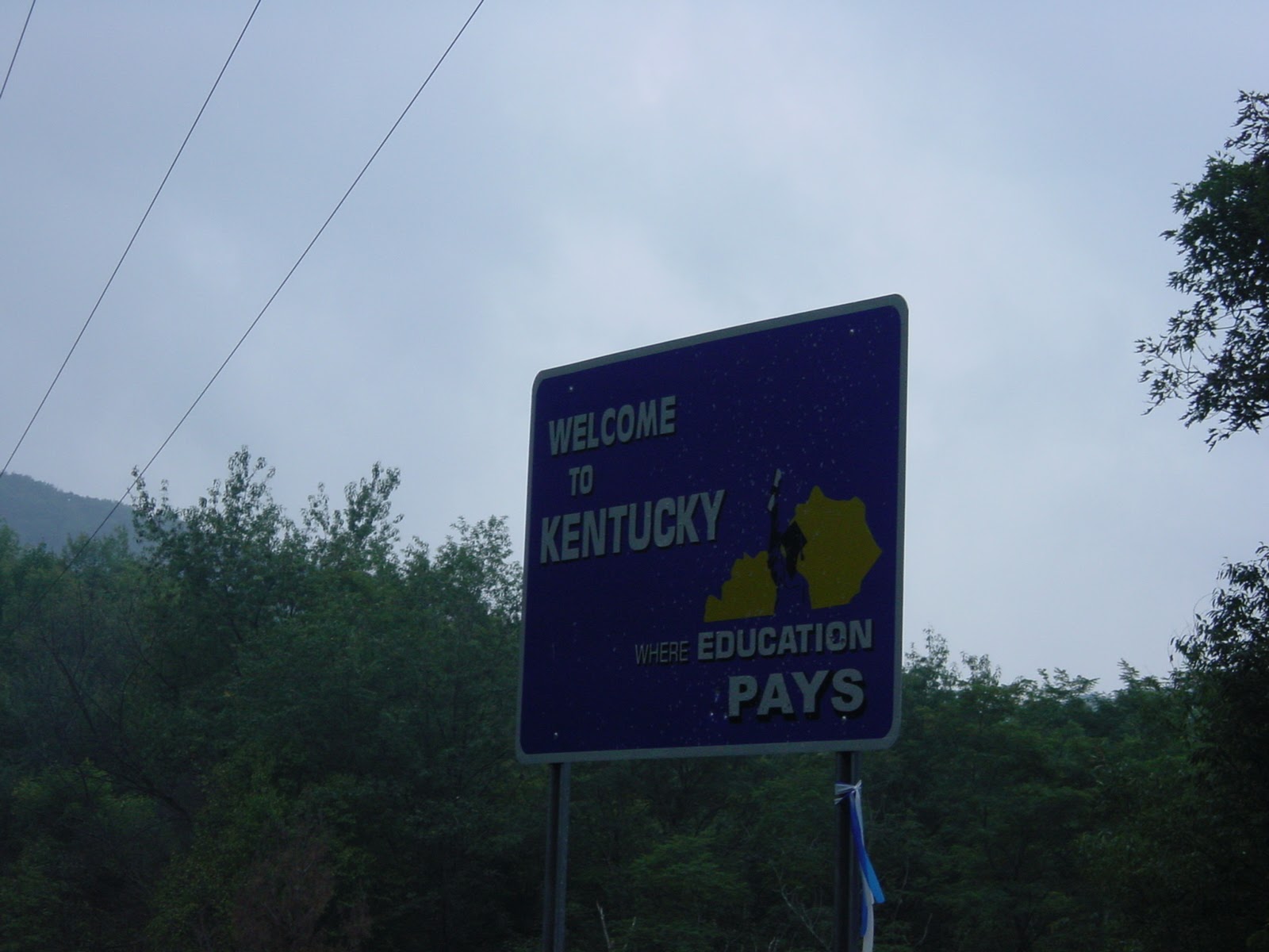 State Entry Sign. Black Mountain, KY