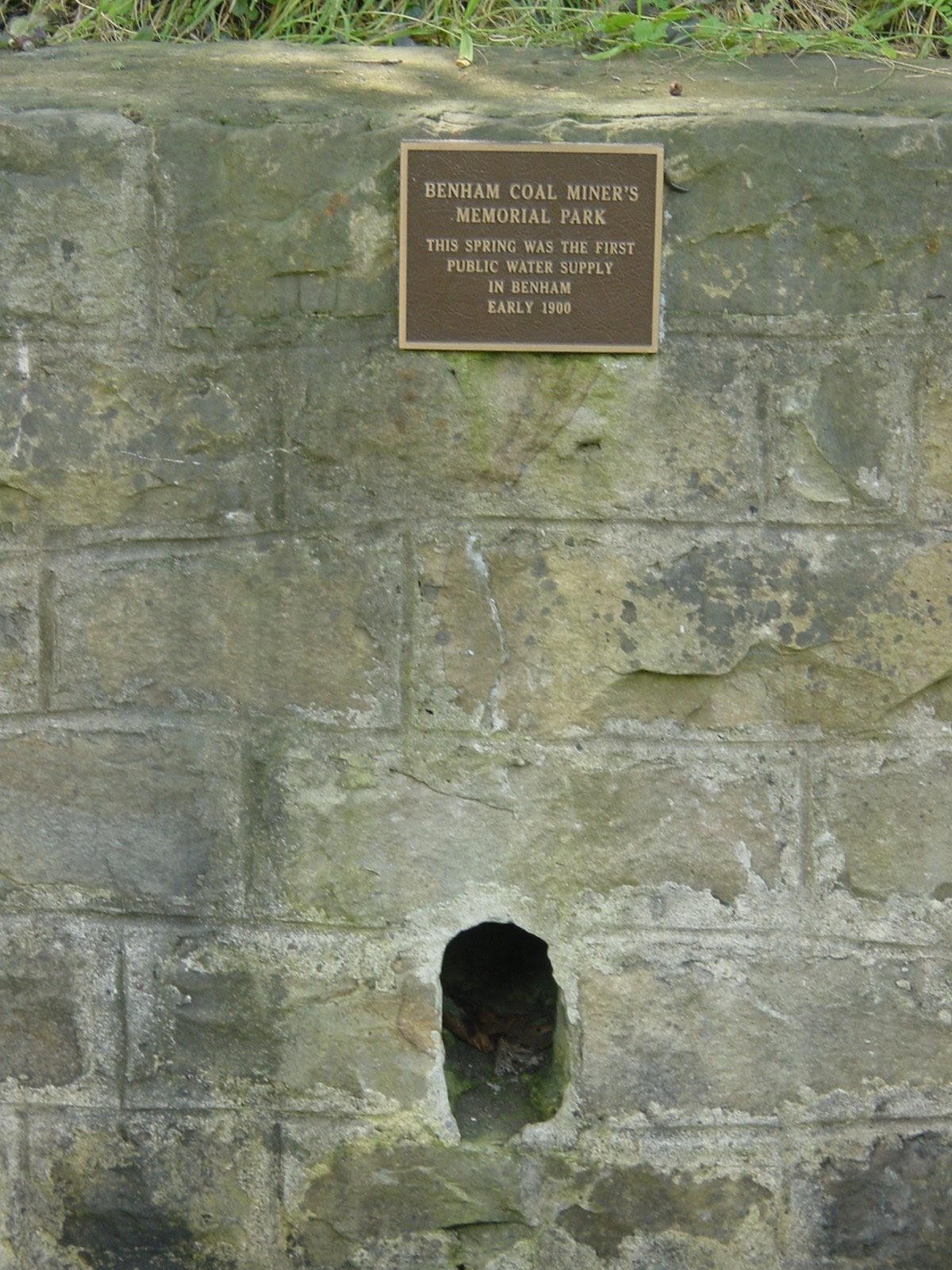 Remembering where the water was. Benham, KY