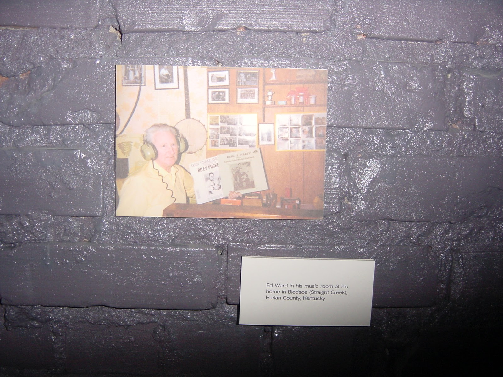 Ed Ward, music collector. Benham, KY