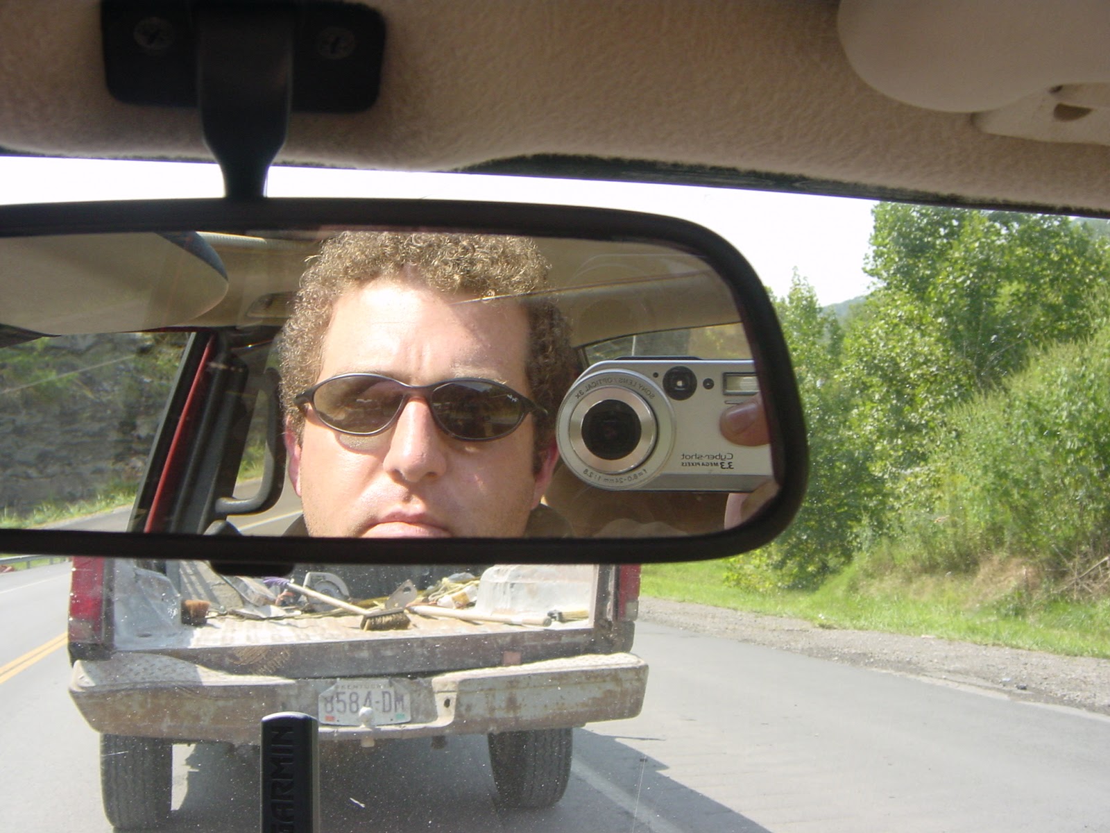 Self-portrait. Rt. 11, towards the Gap, KY