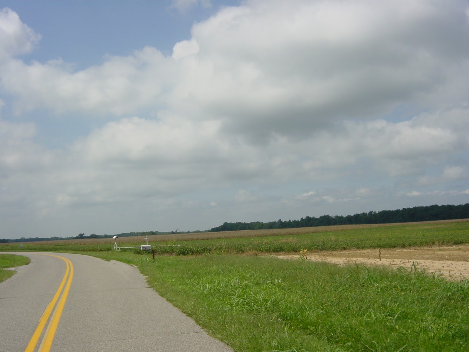 Bend in the road. Western KY