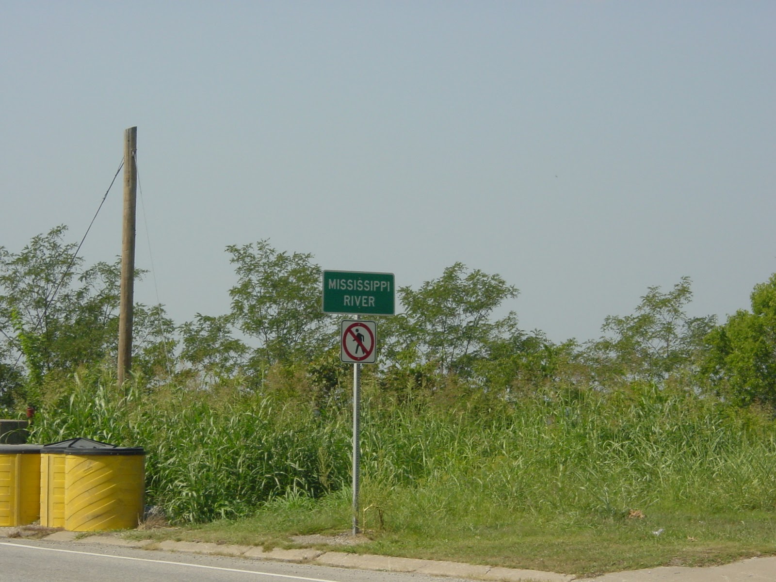 Don't walk on the Mississippi. Chester, IL