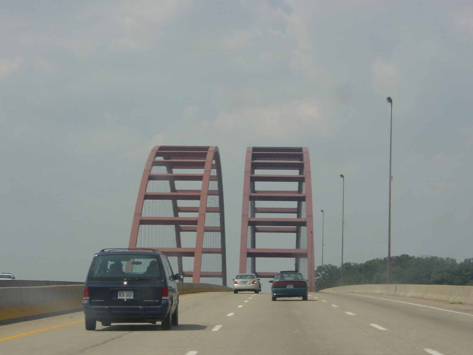 Crossing the Mississippi into St. Louis County.