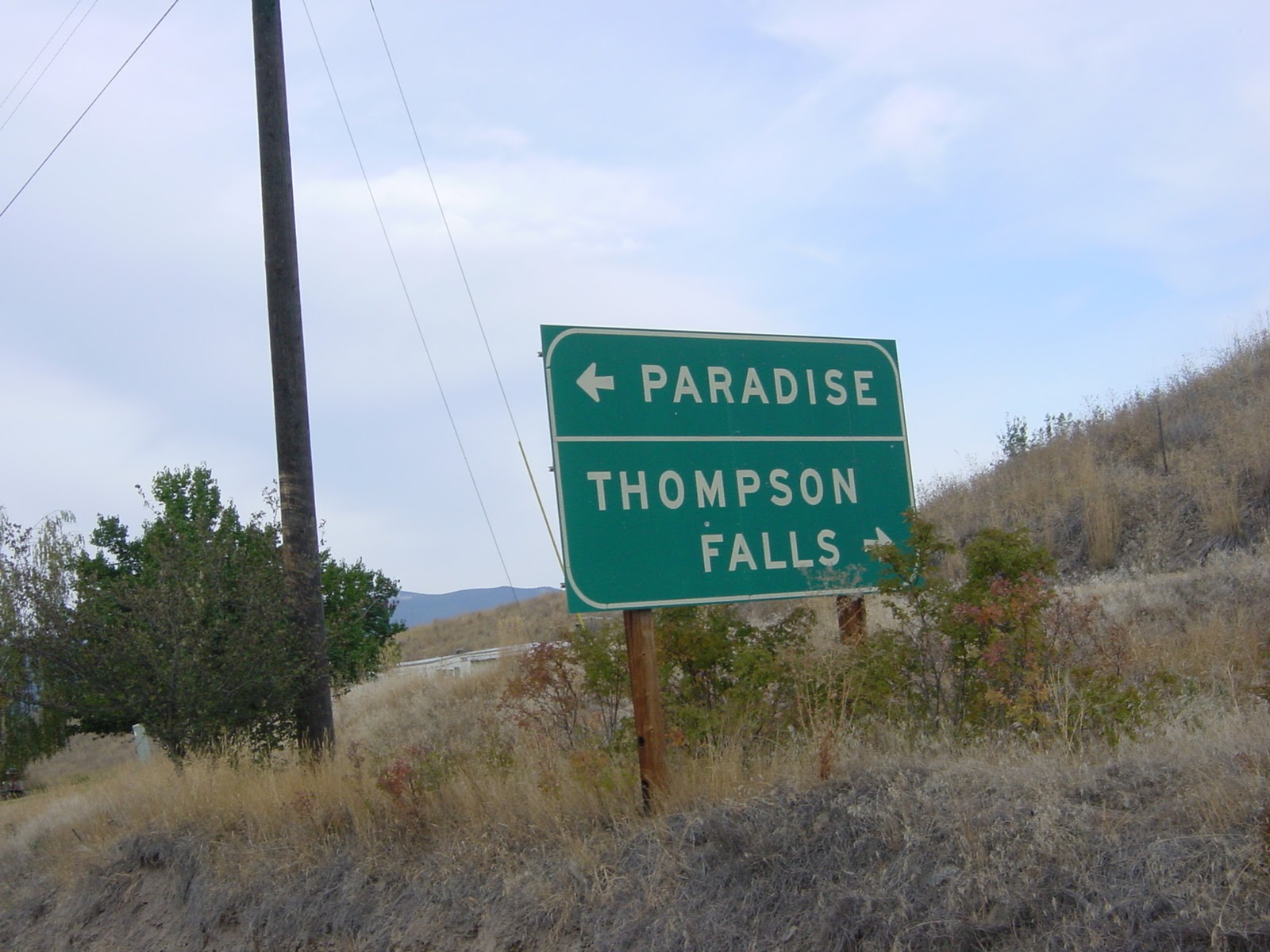Tempted to Turn Left. Northwestern MT