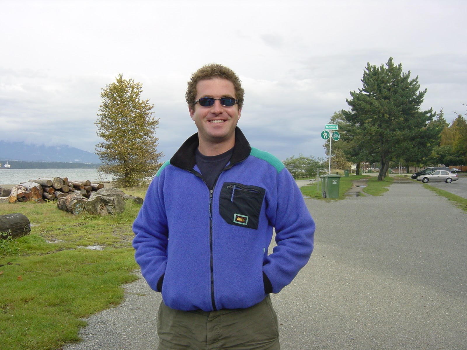 Happy to be there. Spanish Creek. Vancouver, BC