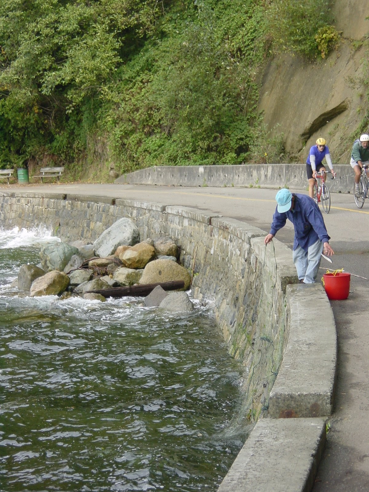 Fishing for dinner. Stanley Park, Vancouver