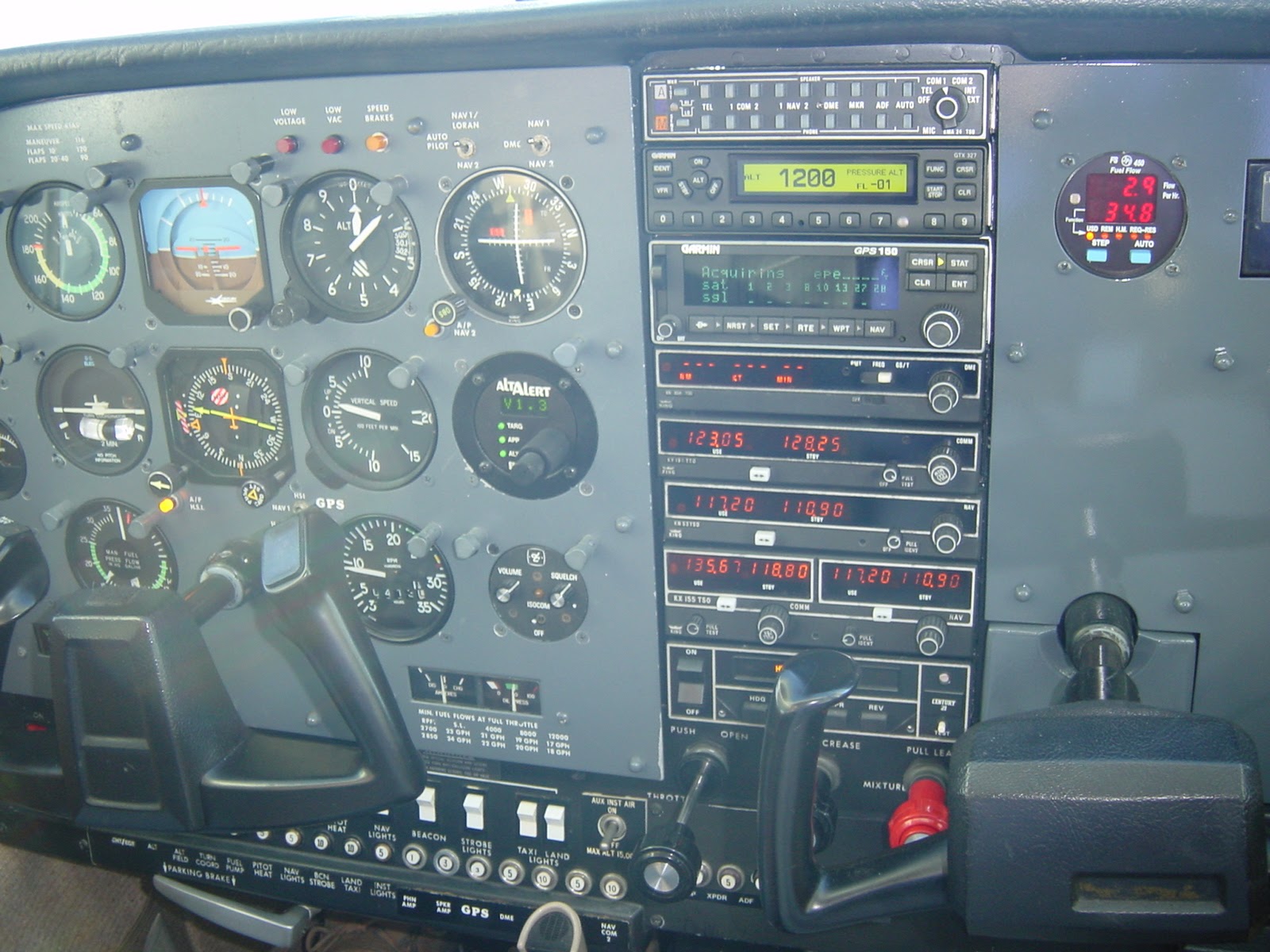 Consoles of Private Plane