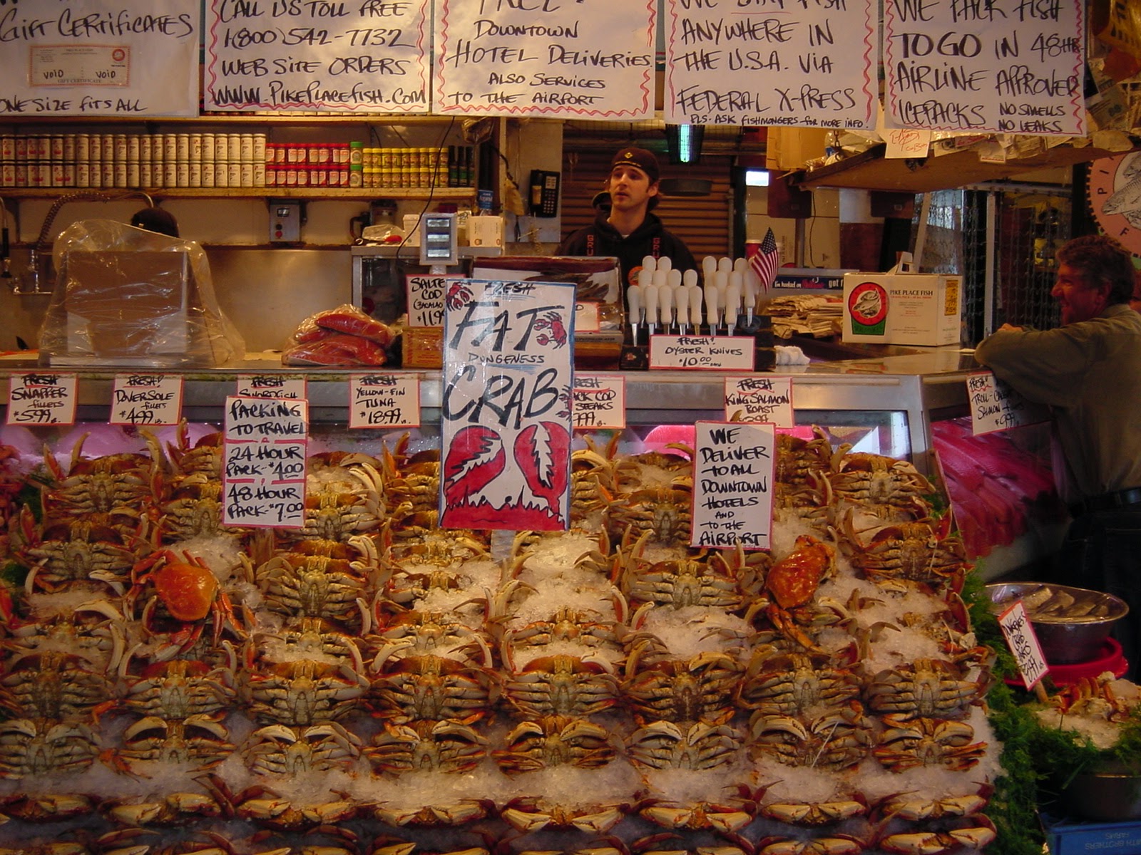 Dungeoness Crabs. Public Market