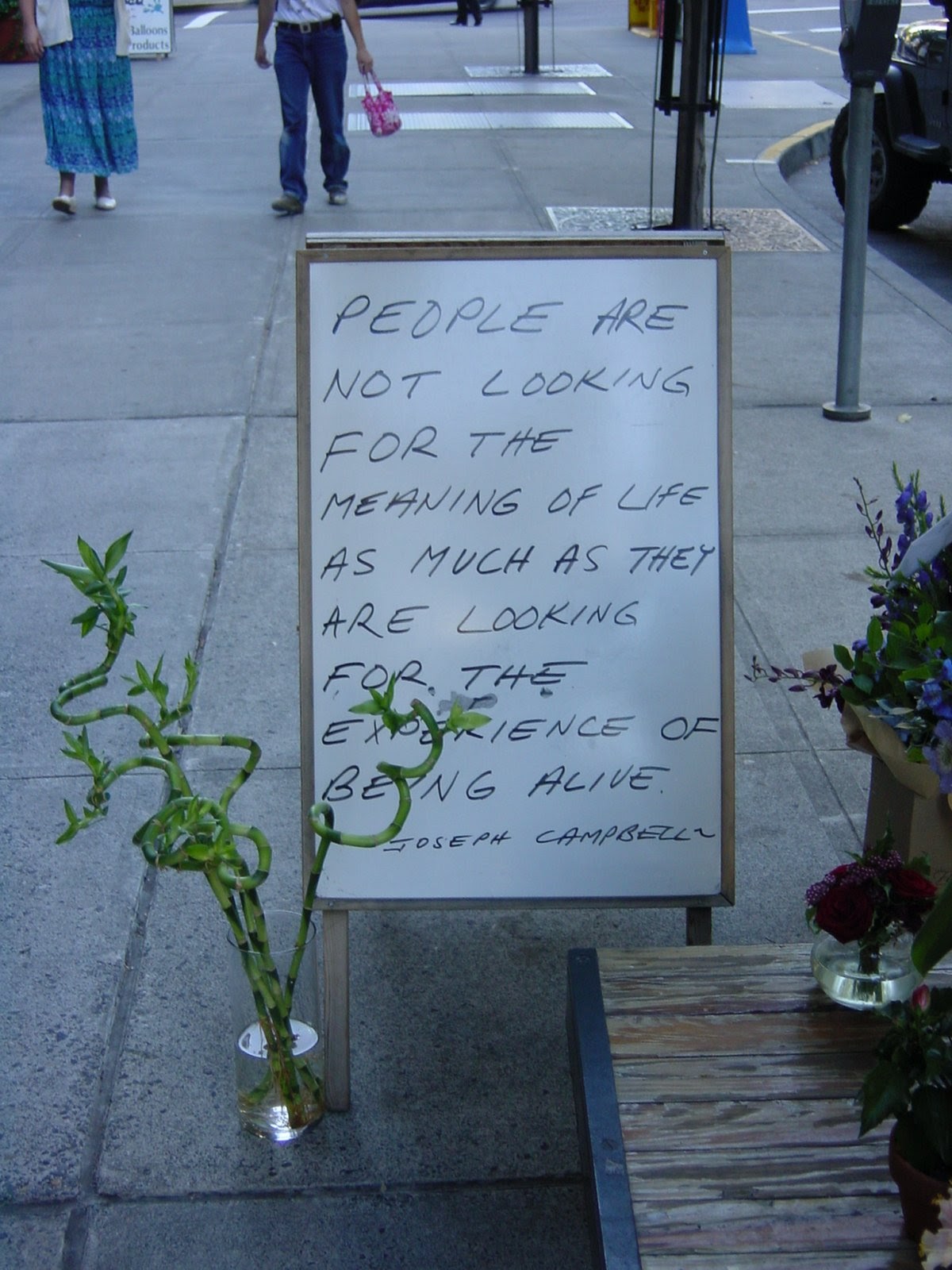 Sign outside of Florist.. Portland, OR