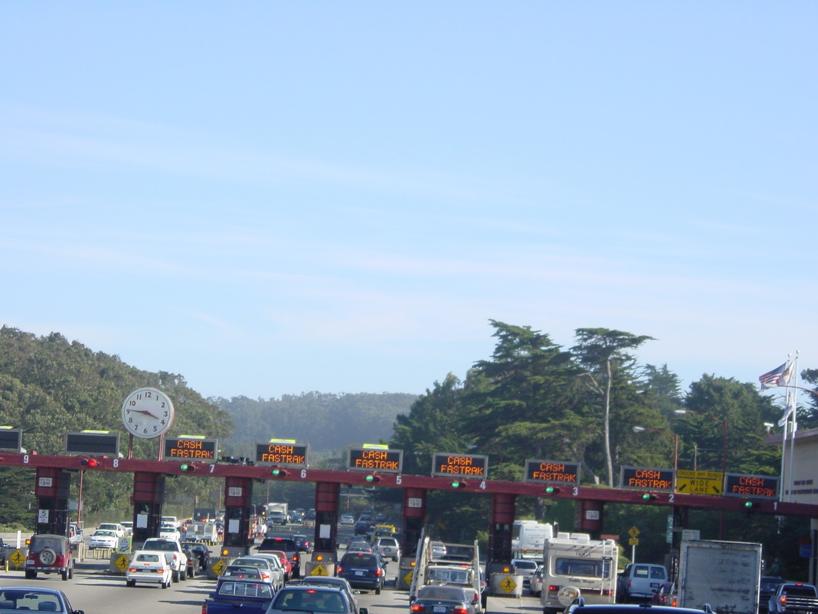 Golden Gate Bridge Toll Plaza. San Francisco, CA