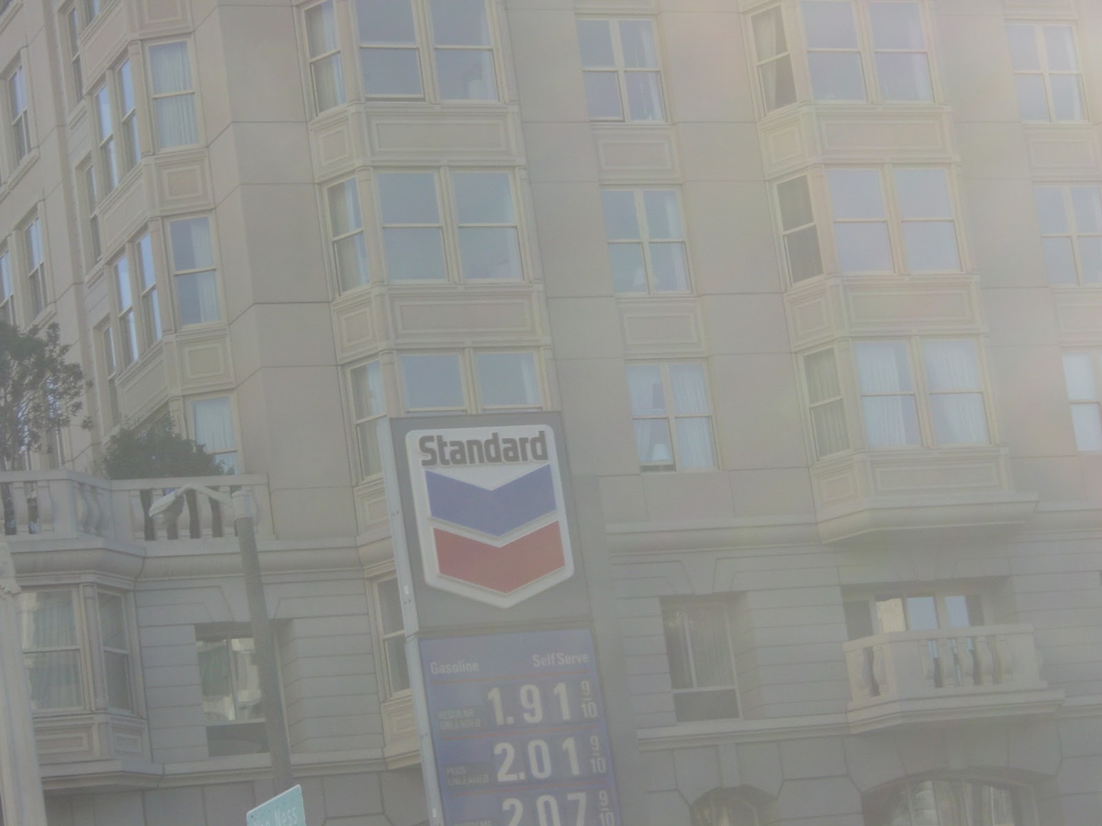 Fuel Prices. Lombard Street. San Francisco, CA
