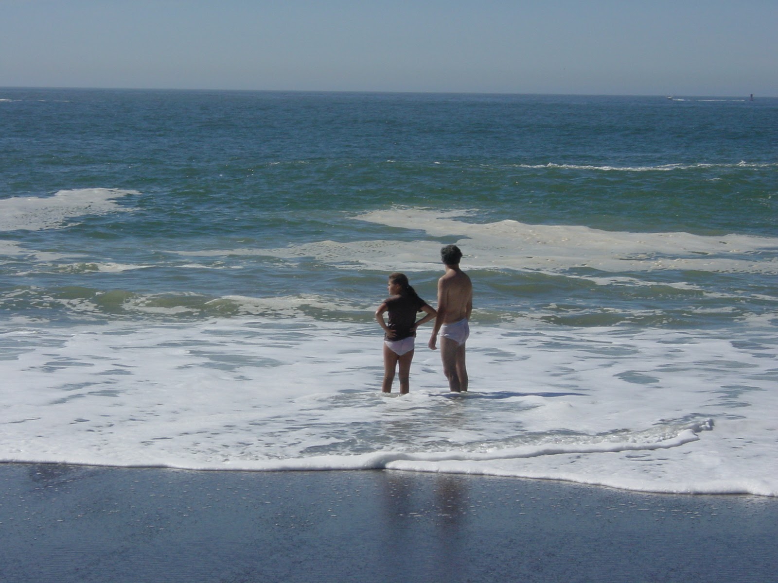 Father and Daughter. Tennessee Valley Beach, CA
