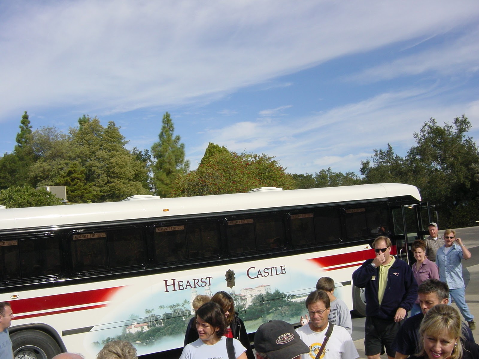 Hearst Castle Tour Bus. San Simeon, CA
