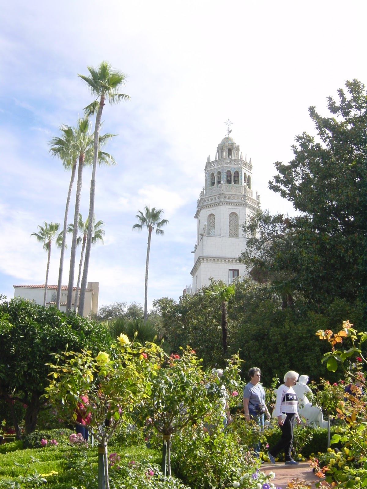 West Tower of Big House. Hearst Castle.