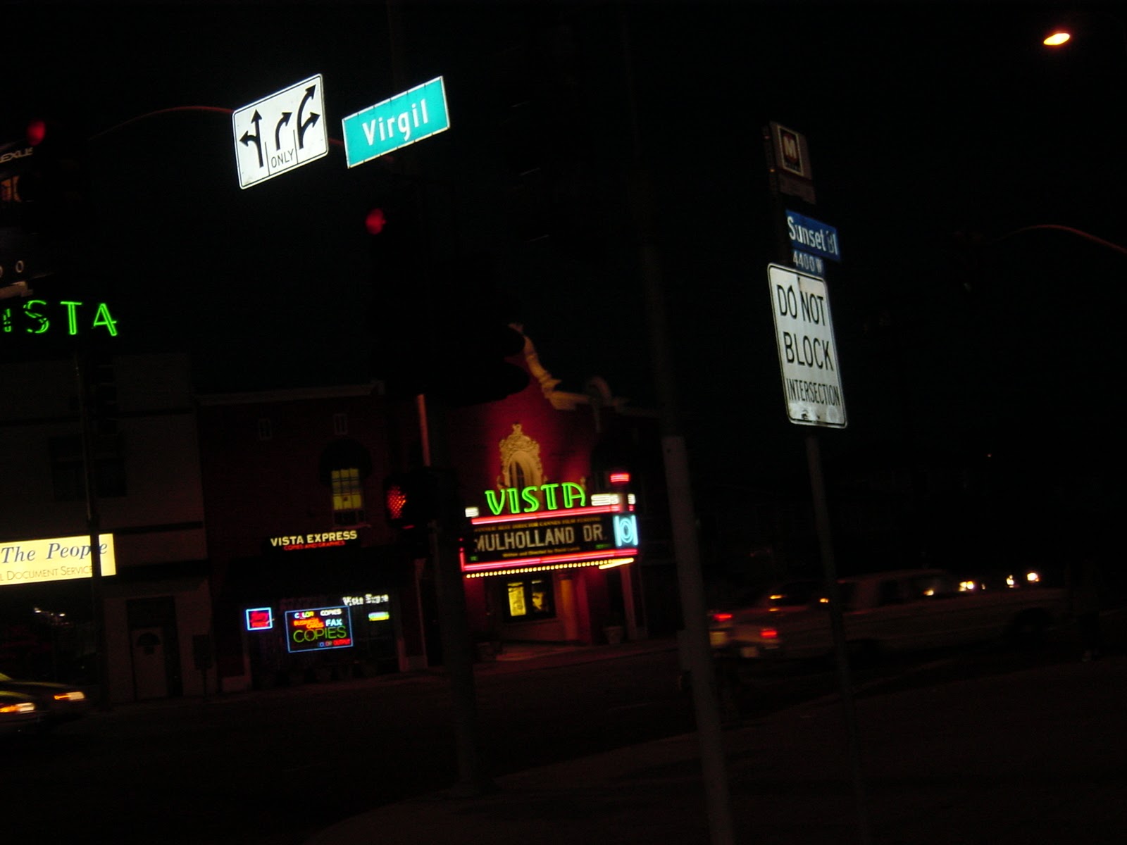 The new Lynch Flick. Los Feliz. Los Angeles, CA