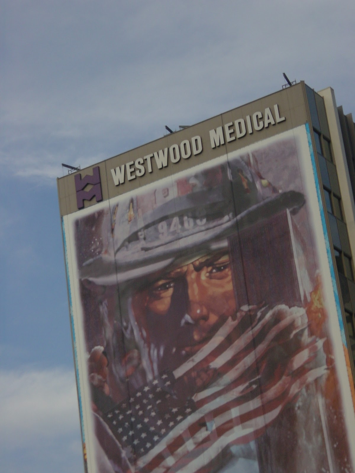 One Wilshire Blvd sign