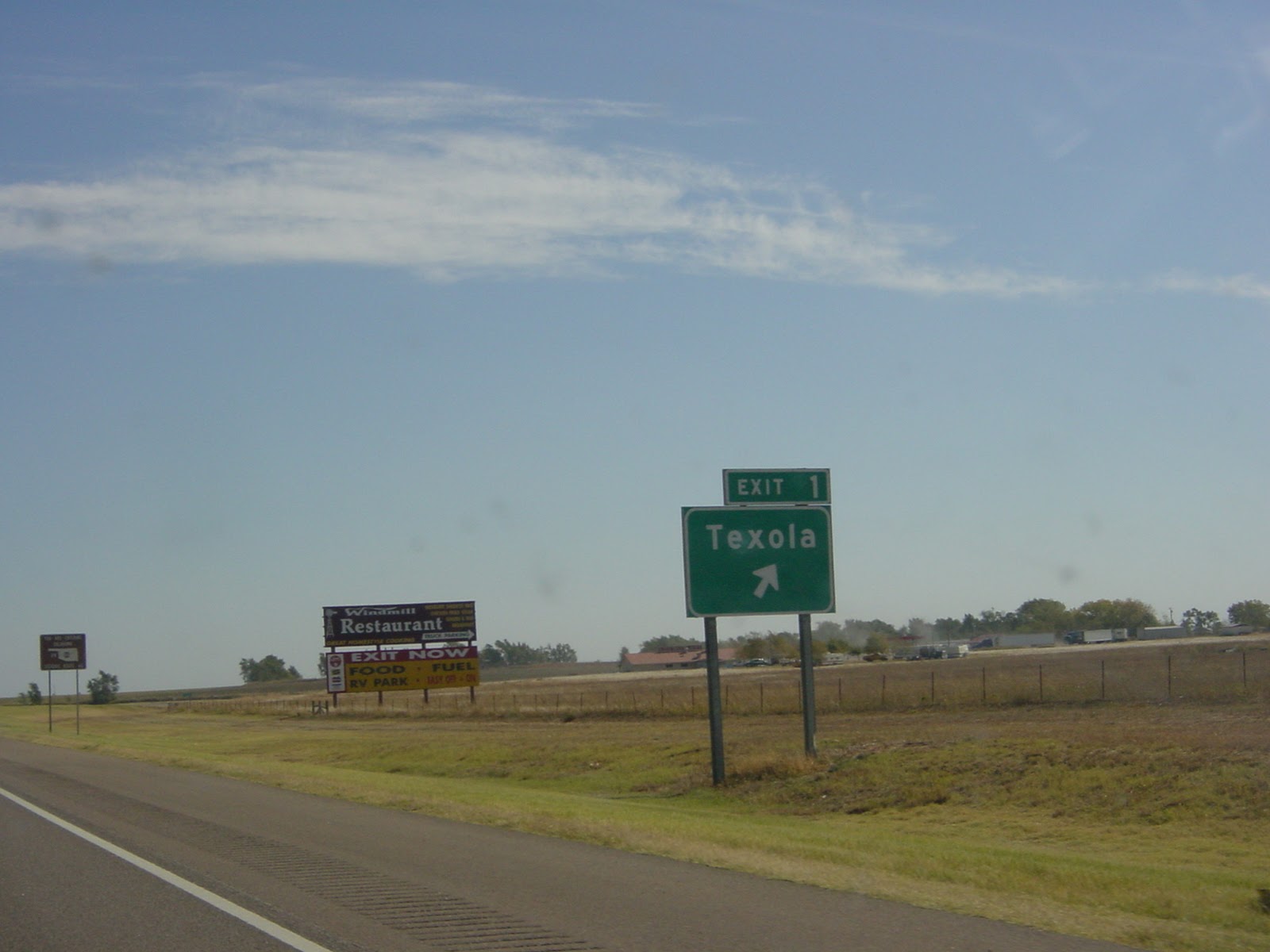 Entering Oklahoma